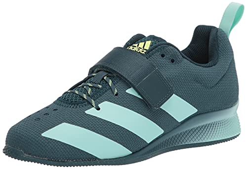 adidas Women's Adipower Weightlifting II Cross Trainer, Wild Teal/Mint/Hi-Res Yellow, 8