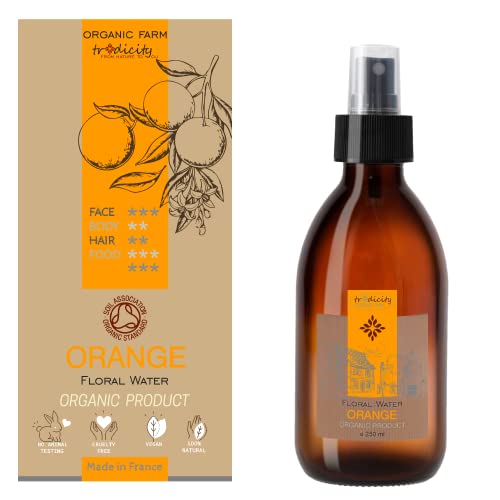 Agua Floral de Naranja Ecologico · Hidrolato de Naranja Bio · Astringente Facial, Piel Grasa, Hidratante Corporal & Facial, Calmante · Agua de Naranja Natural para el Cuidado de la Piel - 250 ml