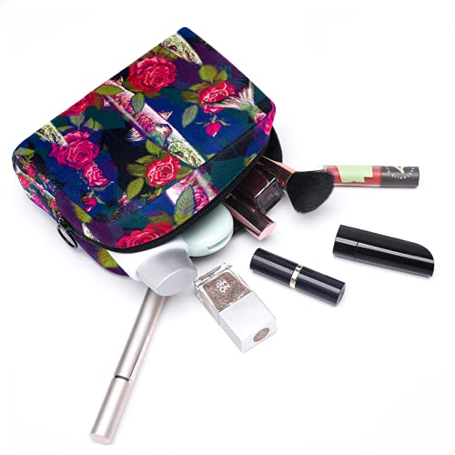 AITAI Bolsa de maquillaje grande bolsa de viaje organizador cosmético pacífico saury rosa hermosa