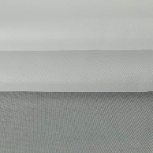 ALMACENES CASA ANGEL TEJJIDO DE Organza Lisa Brillante Serie Sugar Ancho 150cm por Metro (Blanco, 1 Metro)