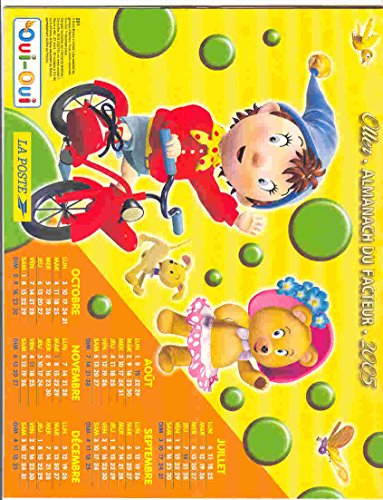ALMANACH 2005 Sí VéLO POPADO Oso Chiot Lutin Libellule