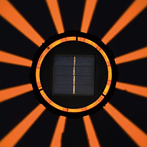 Antorcha solar de jardín Malabo – Color de luz: Naranja (ámbar) – Dimensiones (D x H): 11,7 x 38,0 cm – Luces solares Jardín, Esotec 102781