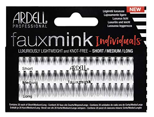 Ardell Pestañas Postizas de grupo sin nudo Faux Mink Individuals Combo Pack Long - Pestañas largas
