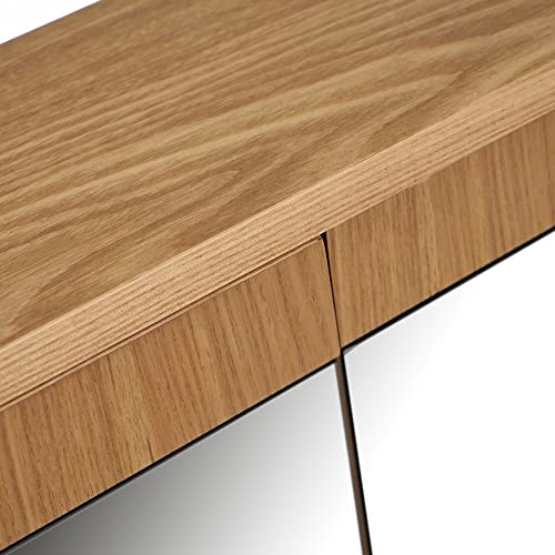 Armario de Baño Espejo marrón de Cristal y MDF de 60x14x54 cm - LOLAhome