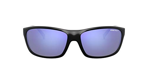 Arnette 0AN4263 Gafas, Negro/Polarized Gris Oscuro Espejo Agua, 63 para Hombre