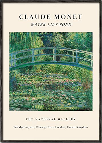 Artesta Lámina para enmarcar Water Lily Pond Exhibition - Claude Monet (20x30cm)