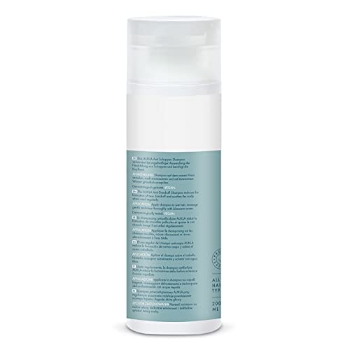 AUKLA - Champú anticaspa que protege del picor y la sequedad del cuero cabelludo, testado dermatológicamente, fabricado en Alemania, 200 ml