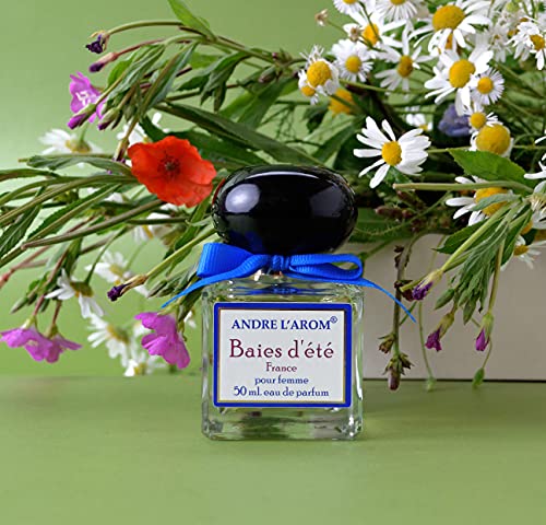 BAIES D'ÉTÉ Andre L’Arom - Eau de Parfum para mujer 50 ml - Cítrico - Fabricado en Francia - Producto de Grasse