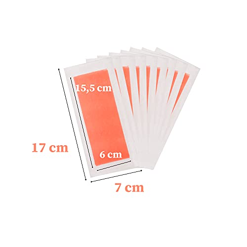 Bandas de Cera Fria Depilatoria para Depilación de Cuerpo y Piernas (20 blister= 40 Bandas)