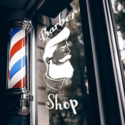Barbería tienda signo de pared pegatina decoración ventana signos vinilo hogar pegatinas barbería decoración mural calcomanía salón de belleza autoadhesivo letras cartel ventanas estilista