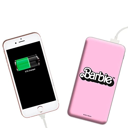 Batería Externa Universal Power Bank 10.000 mAh Licencia Barbie Rosa