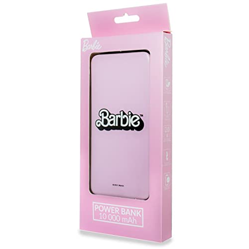 Batería Externa Universal Power Bank 10.000 mAh Licencia Barbie Rosa