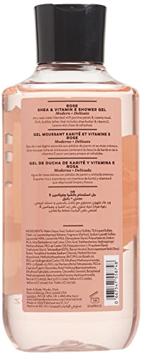 Bath and Body Works Rosa karité y vitamina E para mujeres gel de ducha de 10 oz