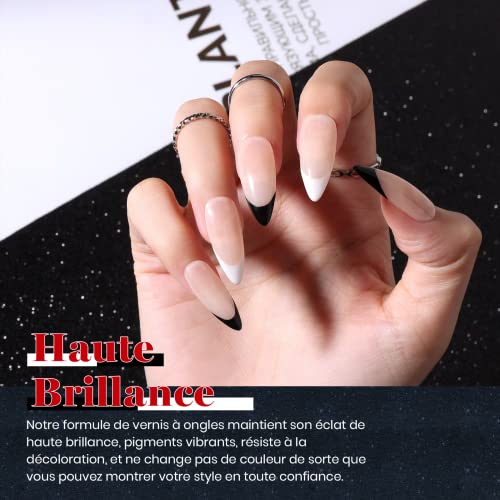 Beetles Esmaltes Semipermanentes de Uñas en Gel, Juego de Gel de Esmalte de Uñas 6 Colores 7.5ml, Seca bajo Lámpara UV/LED Kit Manicura DIY