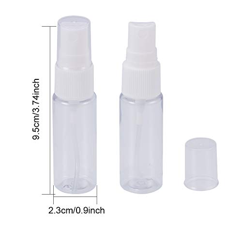 BENECREAT Botellas de plástico vacías con pulverizador para Perfume, loción