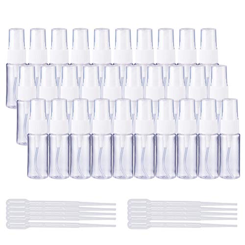 BENECREAT Botellas de plástico vacías con pulverizador para Perfume, loción
