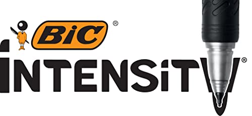 BIC Marking Ultra Fine Marcadores Punta Ultrafina - Negro, Caja de 12 unidades