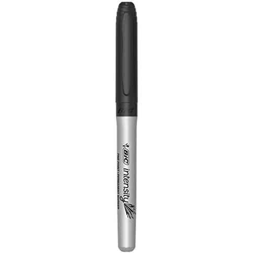 BIC Marking Ultra Fine Marcadores Punta Ultrafina - Negro, Caja de 12 unidades