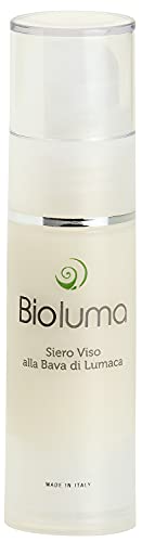 Bioluma Baba de Caracol Suero Facial Hidratante Nutritivo Antiedad con ácido Hialurónico Arginina Argán Aceite de Maca Piel Grasa Seco Mixto Adyuvante Arrugas Revitalizante Rostro Cuello 30ml