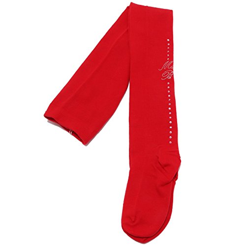 Blumarine 1187W collant bimba MISS red cotton tights girl kid [8 YEARS]