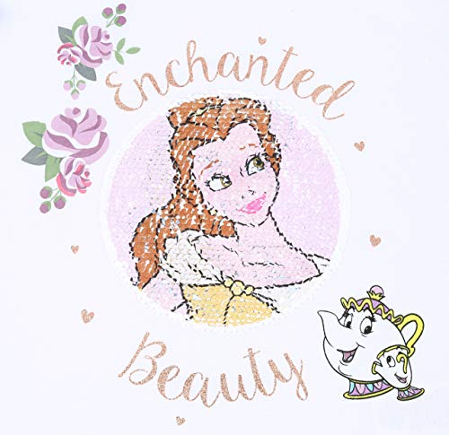 Blusa Blanca con Volantes Belle Beauty and The Beast 4-5 años