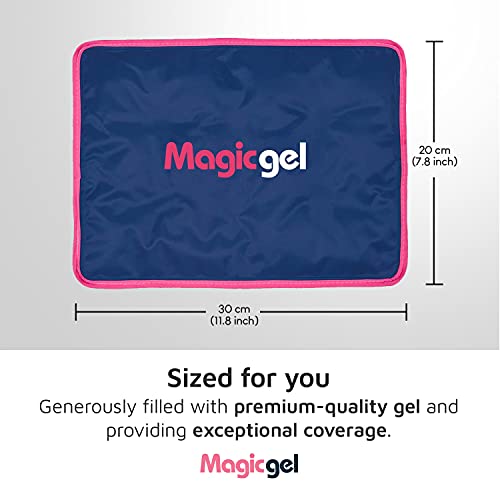 Bolsa de gel frío para lesiones reutilizable. Compresa gel hielo para hinchazón, alivio del dolor, fisioterapia y recuperación más rápida, de Magic Gel