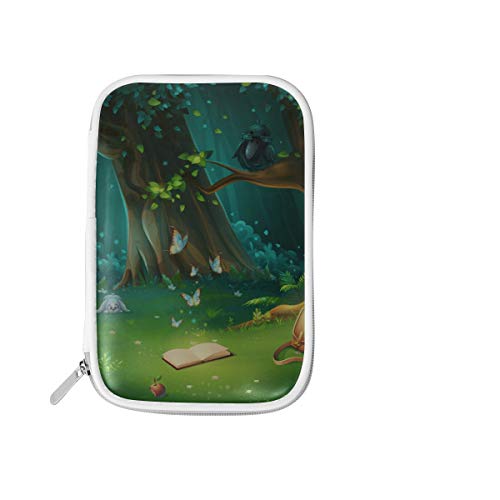 Bolso cosmético para niñas Forest Green Tree Bolso de maquillaje pacífico Pequeño Estuche de lápices lindo y grande Estuche de maquillaje grande multifuncional para hombres Mujeres