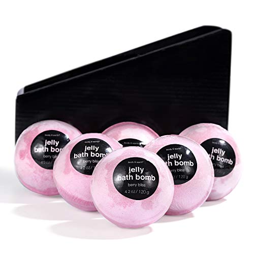 Bomba de Baño, Green Canyon Spa Set Regalo Mujer 6x4.2oz Aceites Esenciales Naturales Fragancia Lavanda Caja Regalo Spa para Cumpleaños Navidad Festival Bath Bombs Gift Set 6 X 4.2oz Natural Essential
