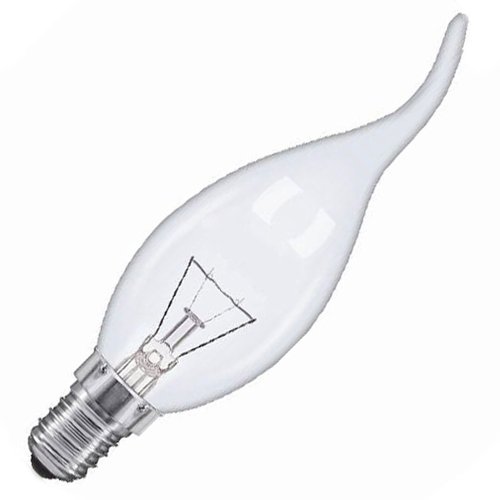 Bombilla de vela punta torcida clara 40W E14 230V Ref. 216-4-407
