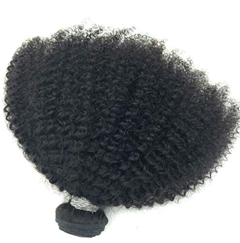 Brazilian Afro Kinky Curly Human Hair 8-22inch 4B4C 1 Bundle 100g Cabello humano rizado afroamericano rizado (1 bundle 12inch, natural black)
