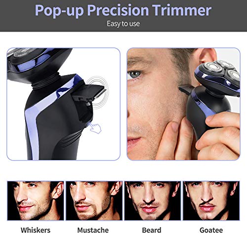 bres, máquina de afeitar seca húmeda impermeable USB de carga rápida, cortadora de barba eléctrica el mejor regalo para hombres papá men's shaver