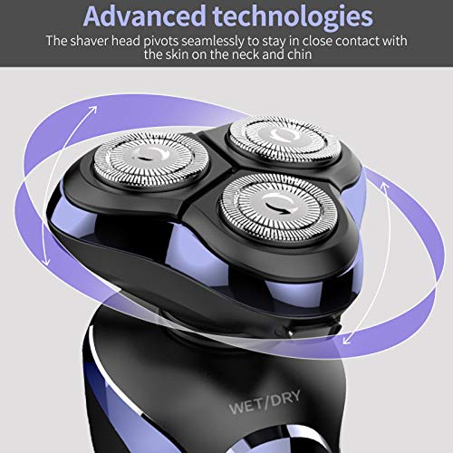 bres, máquina de afeitar seca húmeda impermeable USB de carga rápida, cortadora de barba eléctrica el mejor regalo para hombres papá men's shaver