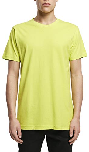 Build Your Brand T-Shirt Round Neck Camiseta, Hombre, frozen yellow, XXL