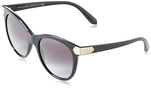 Bulgari 0Bv8185B 501/8G 55 Gafas de Sol, Negro (Black/Gray), Mujer