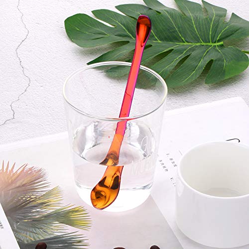 Buyer Star - Juego de 8 cucharas de café con Punta Doble para Medicina