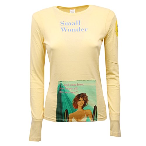 C8590 maglia donna CUSTO BARCELONA giallo yellow t-shirt woman [2/M]