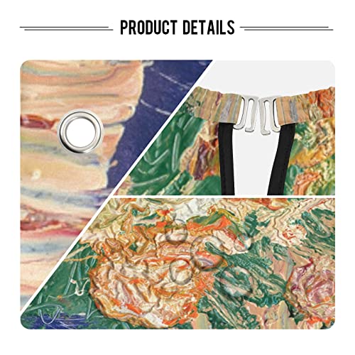 Cabo de peluquero impermeable 0016 0016 para adultos corte de pelo cabo de corte de pelo babero salón capa unisex vintage colorido zinnia, 65 x 55 pulgadas