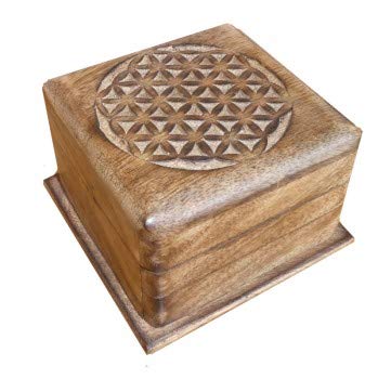 Caja mágica de Madera, Magic Box 10 x 10 x 6,5 cm, Caja secreta