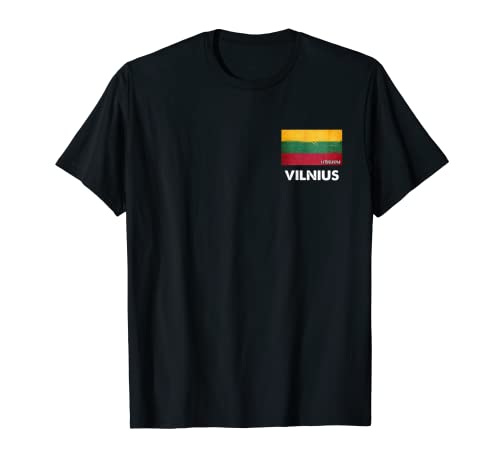Camisa Bandera de Lituania Vilnius | Vilnius Camiseta