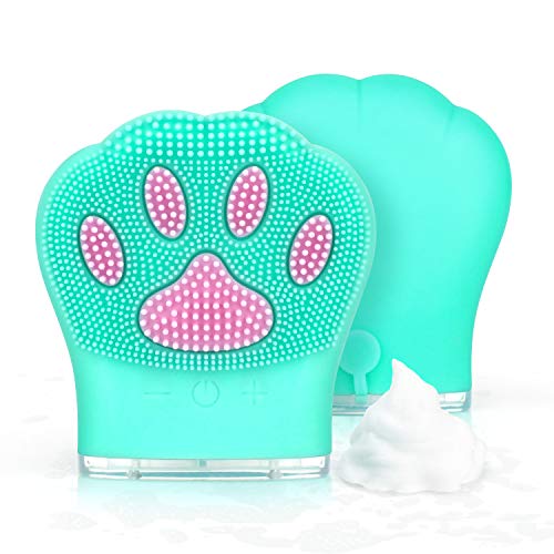 Cepillo de Limpieza Facial de Silicona, PTN Limpiador Facial Electrico Silicona, Recargable Waterproof Masajeador Facial, Antienvejecimiento Para Todos Los Tipos de Piel