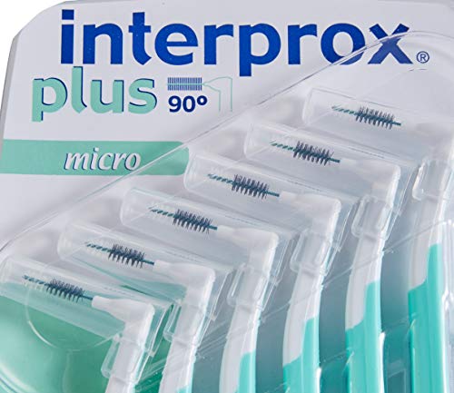 Cepillo interproximal verde Micro Plus de Interprox, 0,56 mm, paquete de 6 unidades