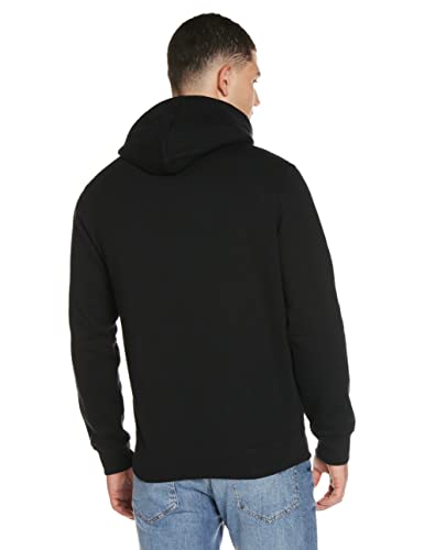 Champion Legacy Classic Small Hoodie Logo Sudadera con Capucha, Negro, M para Hombre