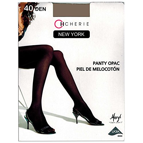 CHERIE 1150-5486-GRIS Medio-G - Media Piel Melocoton 40D Mujer Color: Gris Medio Talla: G