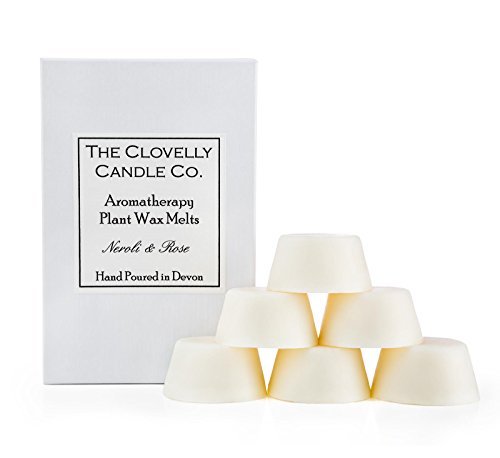 Clovelly Soap Co Pastillas de Cera Perfumada para Aromaterapia de Neroli & Rosa Caja de 6 Pastillas