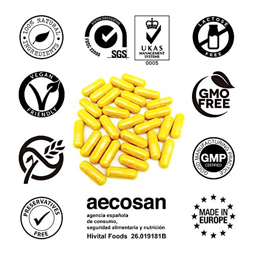 Coenzima Q10 200 mg. 120 cápsulas veganas para 4 meses. CoQ10 Ubiquinona 100% Natural obtenida por fermentación. Antioxidante natural para mejorar la salud cardiovascular y aumentar la energía