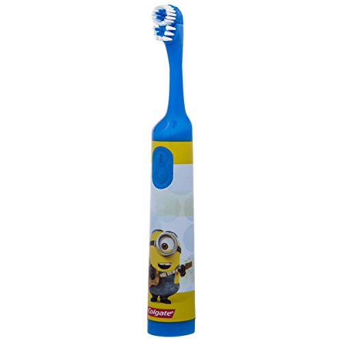 Colgate Minions Cepillo De Dientes De Batería Suave Para Niños, Limpieza Profunda - Ud