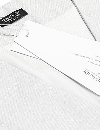 COOFANDY Traje de negocios para hombre, chaleco ajustado, chaleco de boda, Blanco, XXL