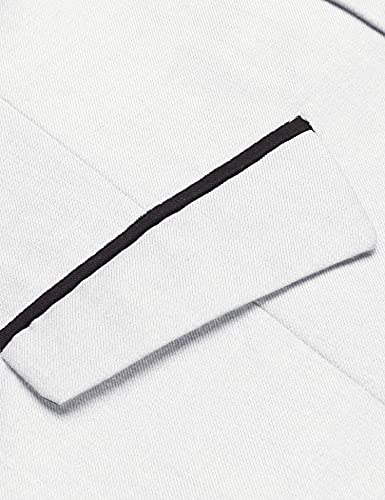 COOFANDY Traje de negocios para hombre, chaleco ajustado, chaleco de boda, Blanco, XXL