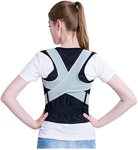 Corrector de Postura Corrector de Postura Invisible Jorobada, Soporte Espinal para Adolescentes Soporte de Espalda Completa Alivio del Dolor de Cuello de Hombro Cinturón Lumbar Transpirable Postura de