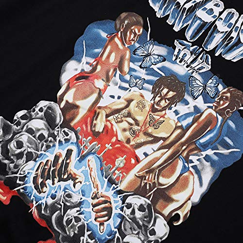 cpfm.xyz Playboi Carti Camiseta Hip Hop Rapper Manga Corta Algodón Cuello Redondo Camiseta